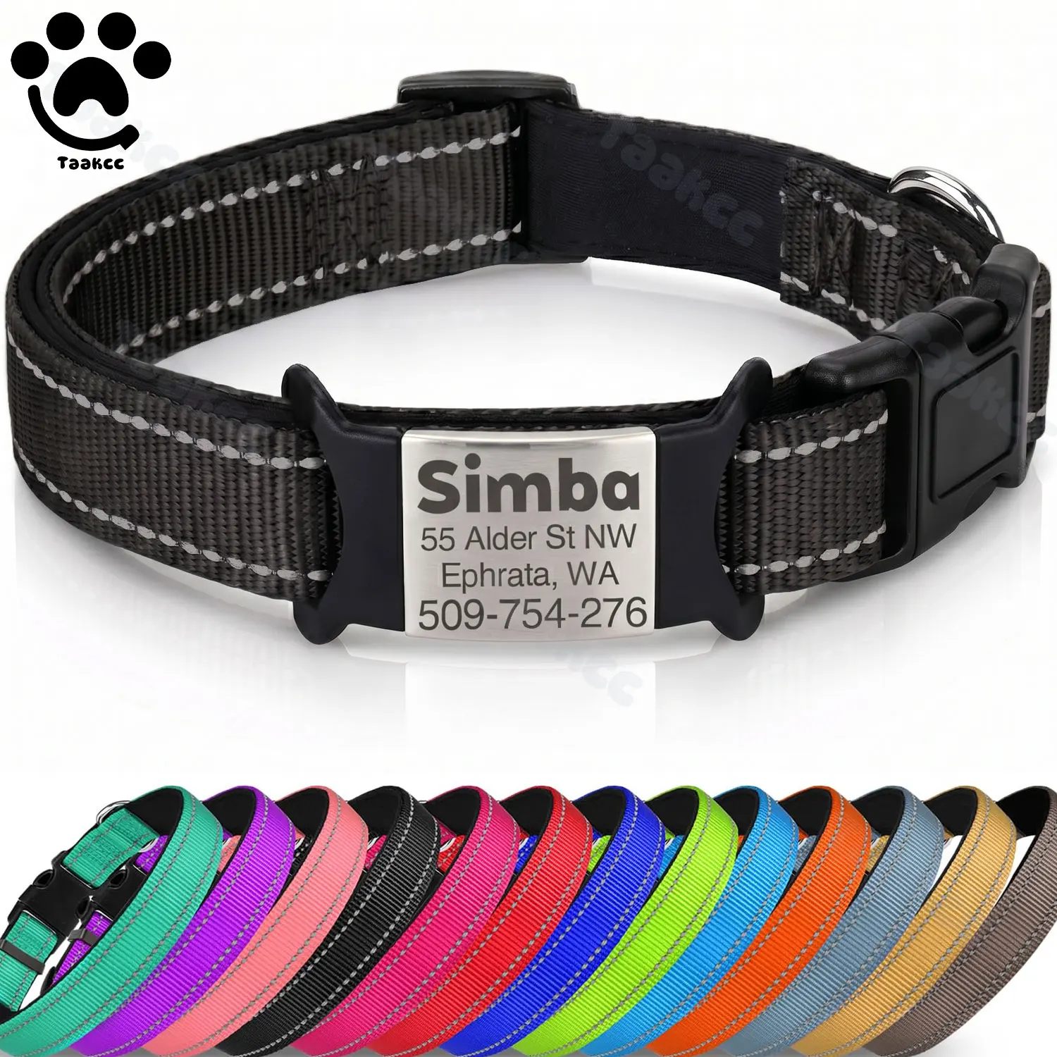 coleira personalizada para cães