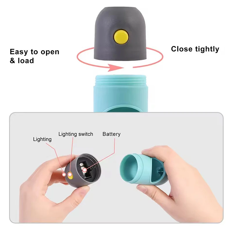 Dispensador de Sacos Higiênicos para Cães com LED Portátil - Imagem 4