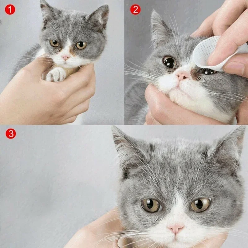 Toalhetes de Limpeza para Cães e Gatos 130 Pçs para Olhos e Ouvidos - Imagem 3