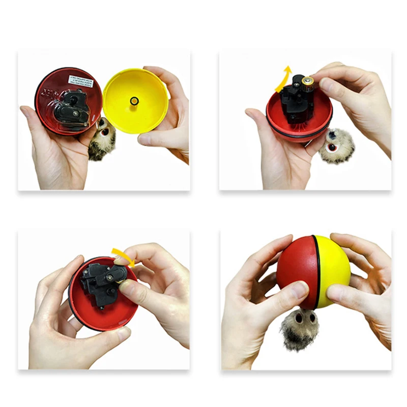 Brinquedo Bola Elétrica para Gatos com Doninha 82 mm - Imagem 4