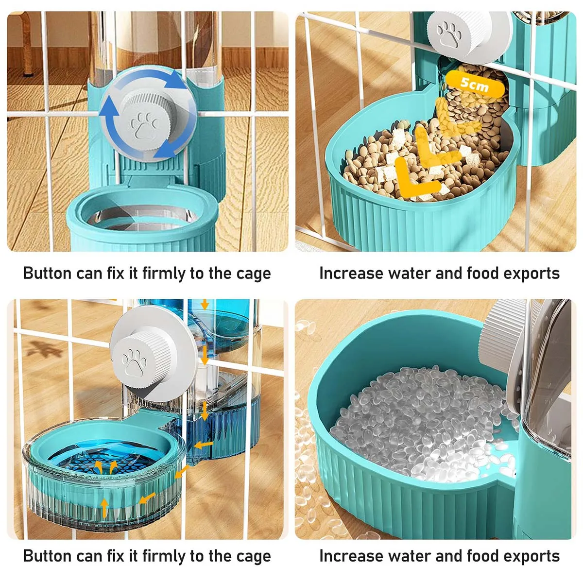 Comedouro Automático para Gatos e Cães de Gravidade com Capacidade de 5 Dias - Imagem 6