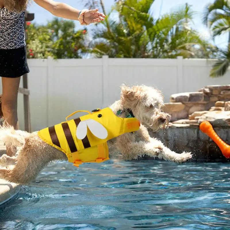 Colete Salva-Vidas para Cães Ajustável com Alça e Liberação Rápida - Imagem 3