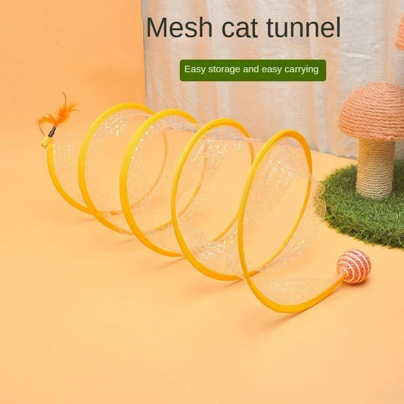 Túnel para Gatos Dobrável Tipo S com Bolinhas e Crinkle - Image 2