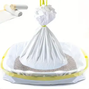 saco de areia para gatos com cordão