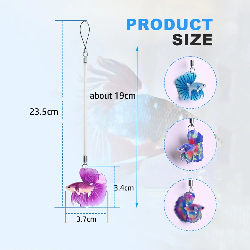 Brinquedo de Simulação de Peixe Betta para Aquário de Acrílico - Imagem 5