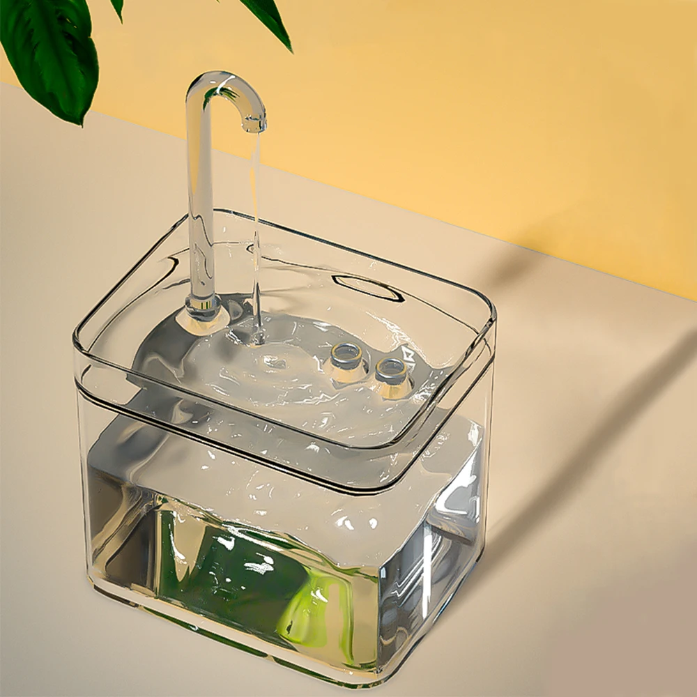 Fonte de Água para Gatos 1,5 L Transparente com 3 Modos de Fluxo - Imagem 2