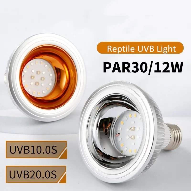 Lâmpada UV para Répteis 12W E27 UVA UVB para Terrário - Imagem 2