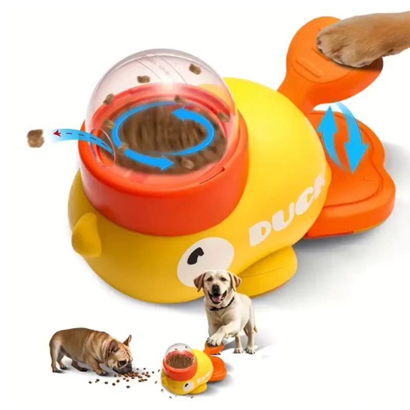 Comedouro Interativo Cães Gatos 22x14 cm com 3 Saídas Reguláveis - Imagem 2