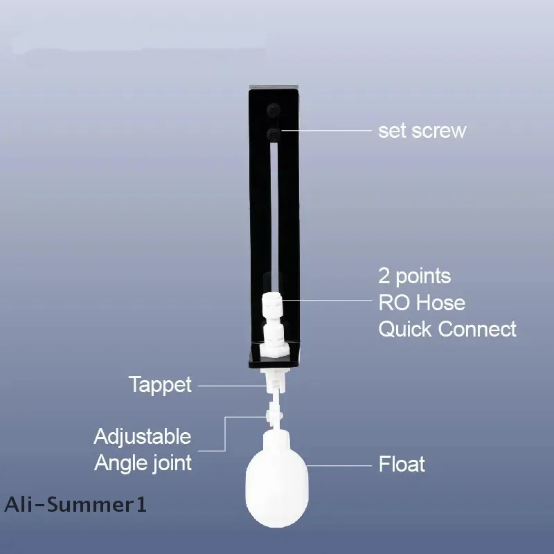 Dispositivo para Aquário com Válvula Flutuante de Metal e Plástico - Imagem 3