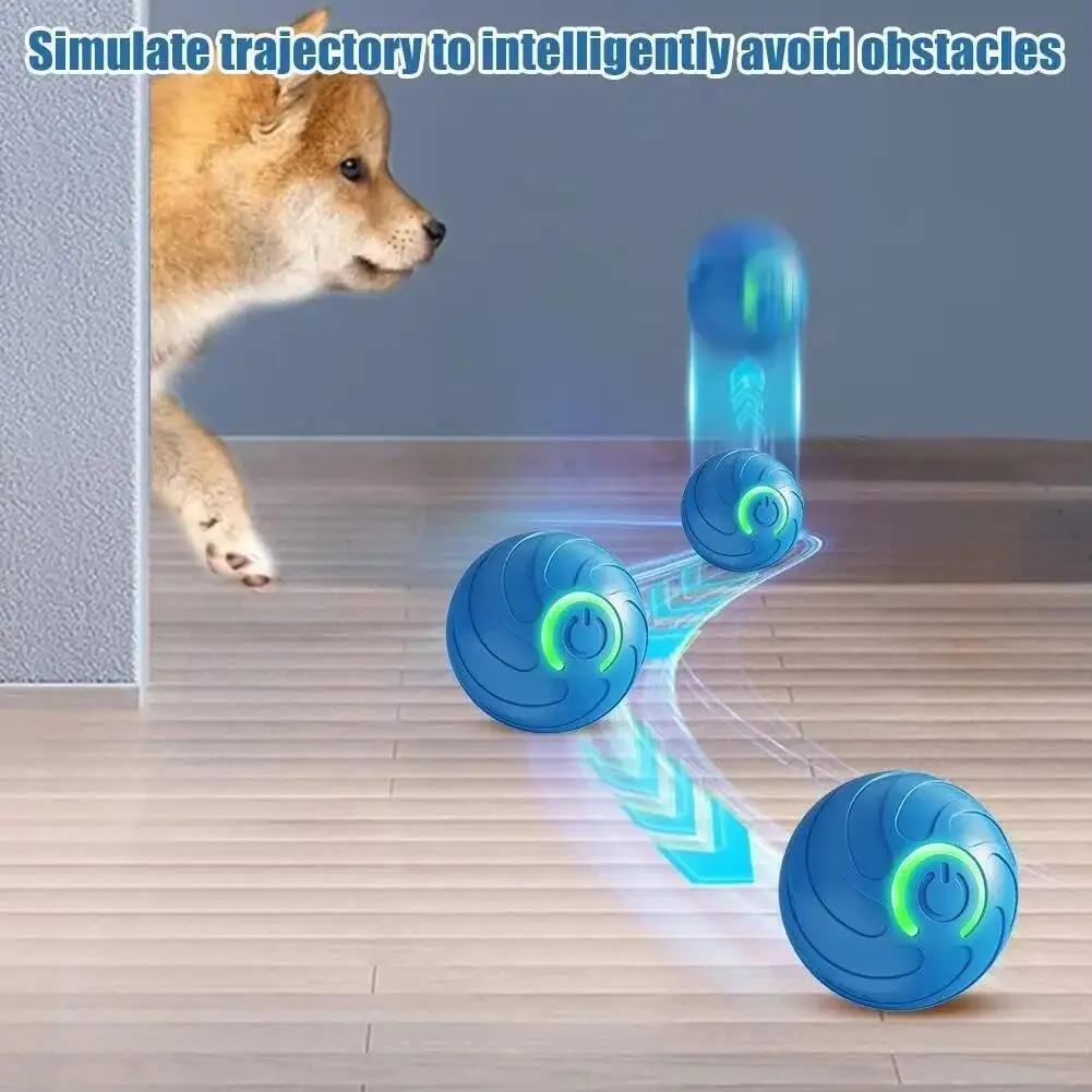 Brinquedo Bola Eletrônica Interativa para Cães e Gatos Recarregável USB - Imagem 2
