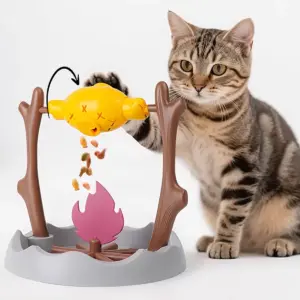 brinquedo interativo para gatos dispensador de comida