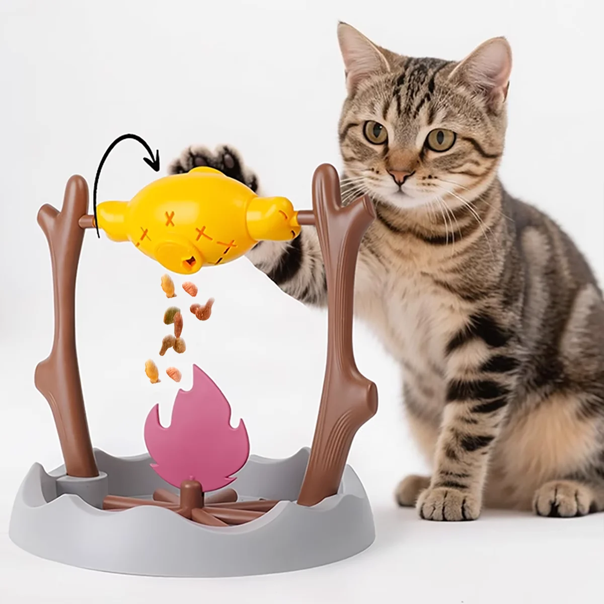brinquedo interativo para gatos dispensador de comida