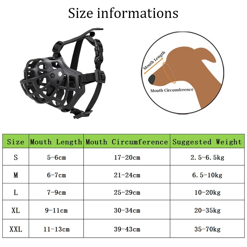 Focinheira de Silicone para Cães Médios e Grandes Respirável - Image 6