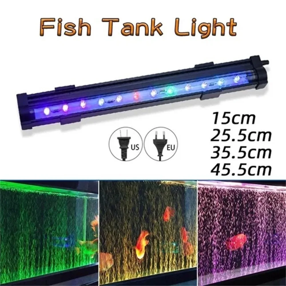 luminária LED para aquário com bolhas