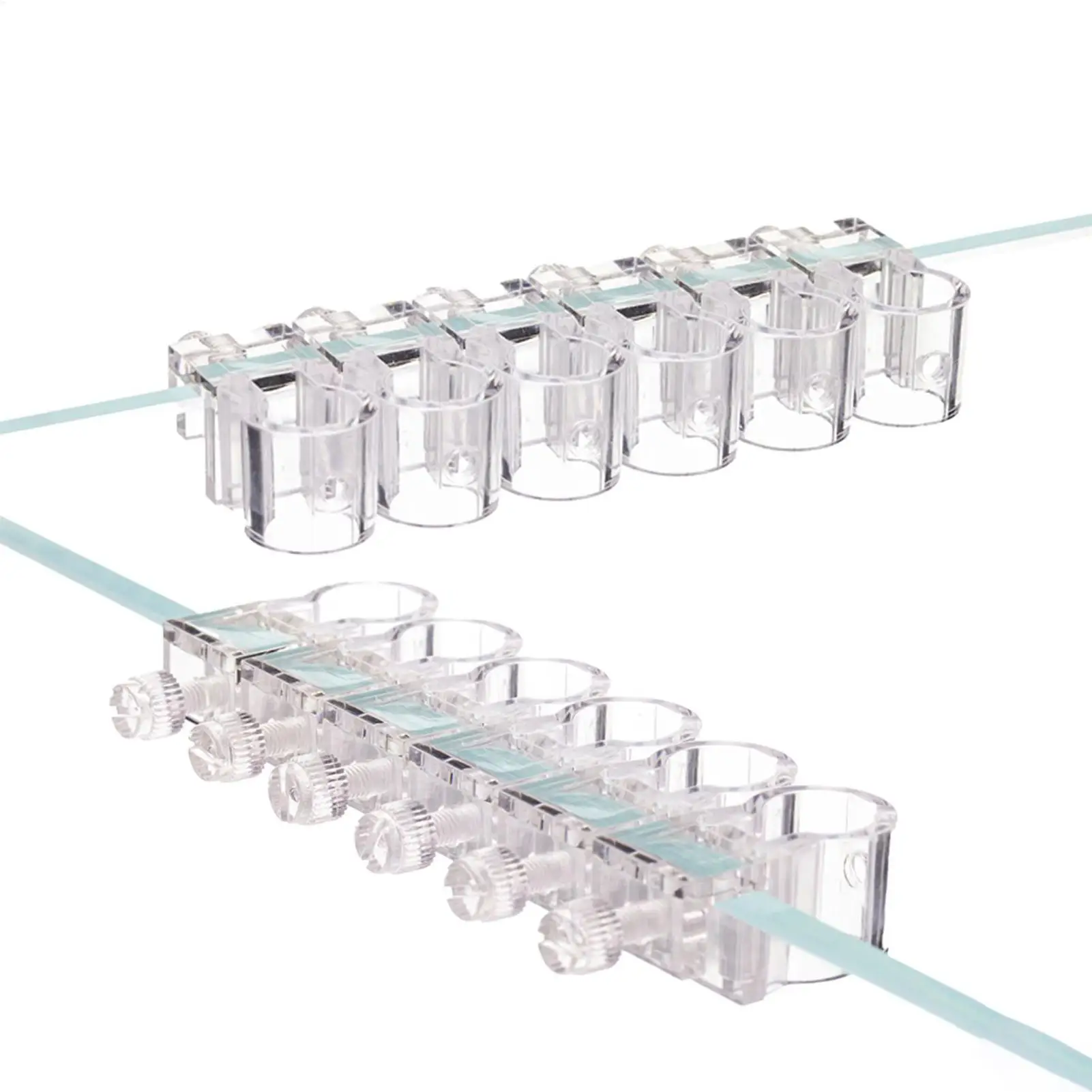 Suporte para Plantas de Aquário Transparente em U, 6 Peças - Image 5