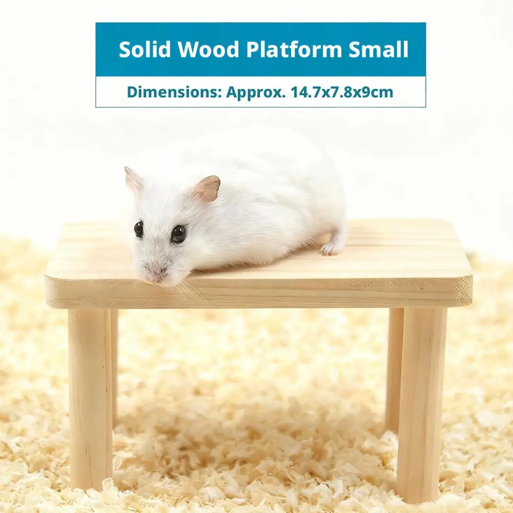 Plataforma de Madeira para Hamster com Superfície Antiderrapante - Imagem 6