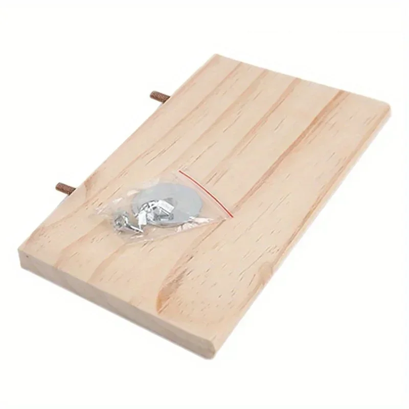 Plataforma de Madeira para Hamster e Pássaros 15x8 cm para Gaiola - Image 5
