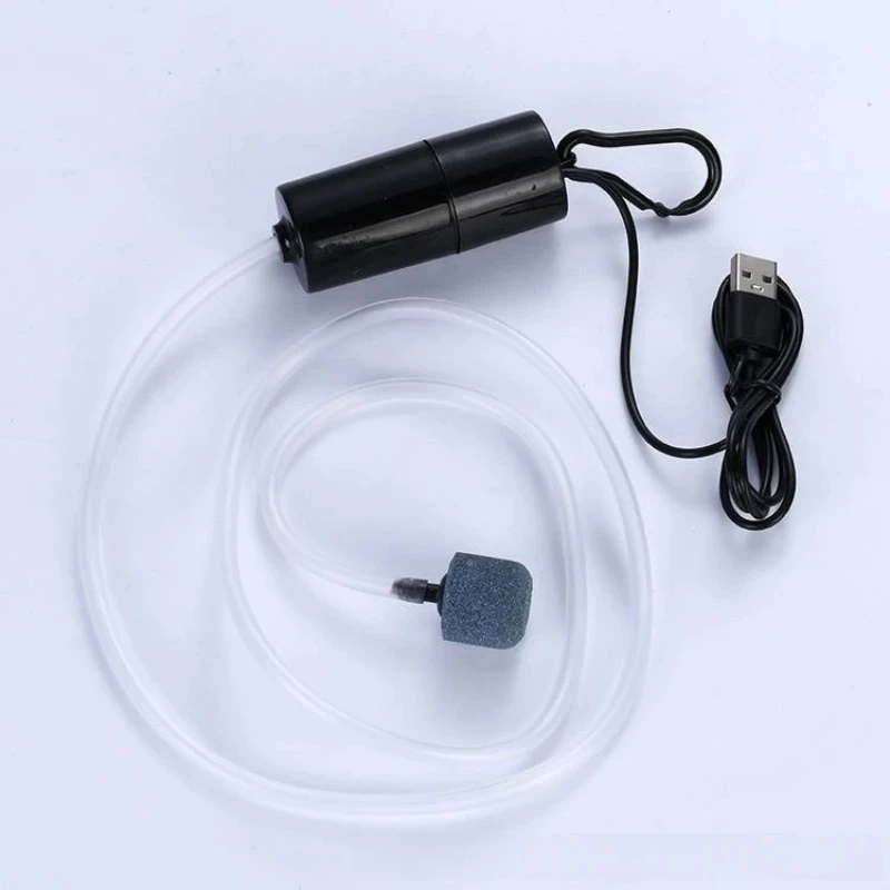 Bomba de Ar USB para Aquário Pequeno 1W Recarregável com Cabo de 90cm - Imagem 5