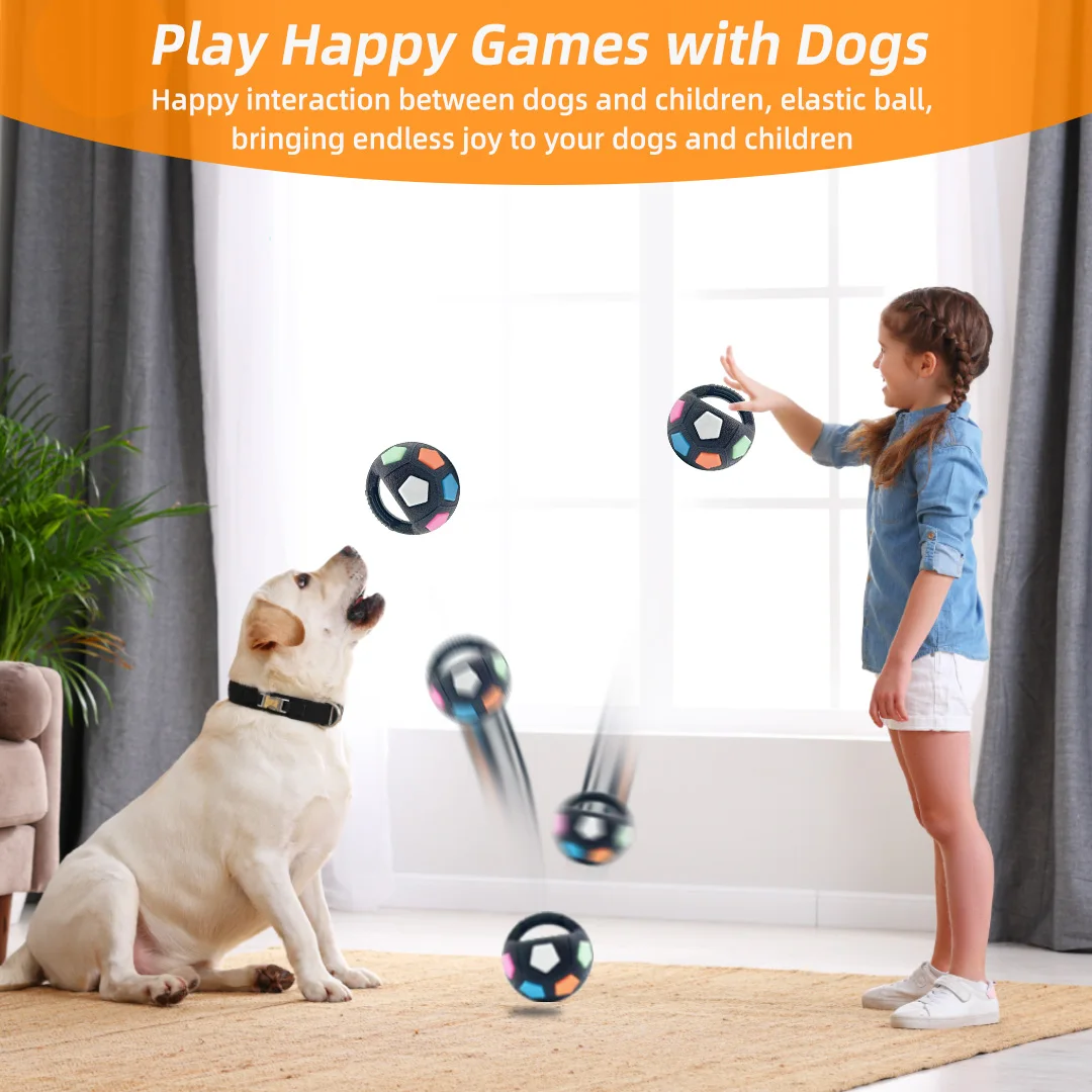 Brinquedo de Futebol para Cães com Som para Treinamento ao Ar Livre - Imagem 3