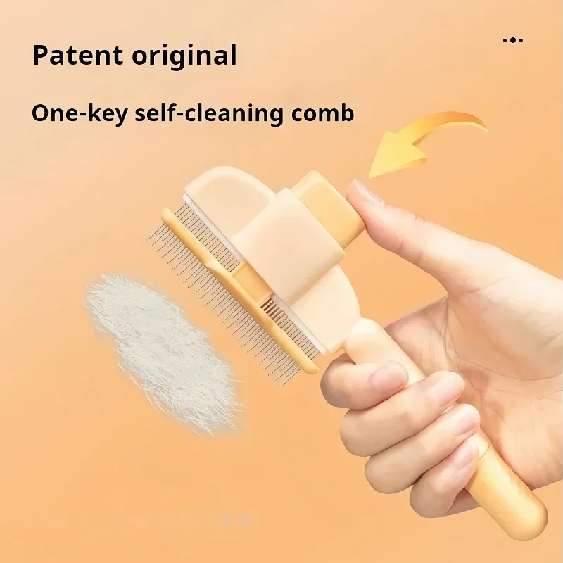 Escova Removedora de Pelos para Cães e Gatos de Pelo Longo - Imagem 3