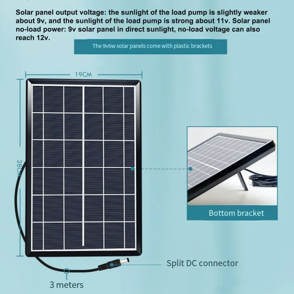 Bomba Solar 6W para Lagos e Aquários com Duas Saídas de Oxigênio - Imagem 4