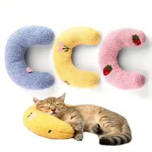 almofada lua para gatos de pelúcia