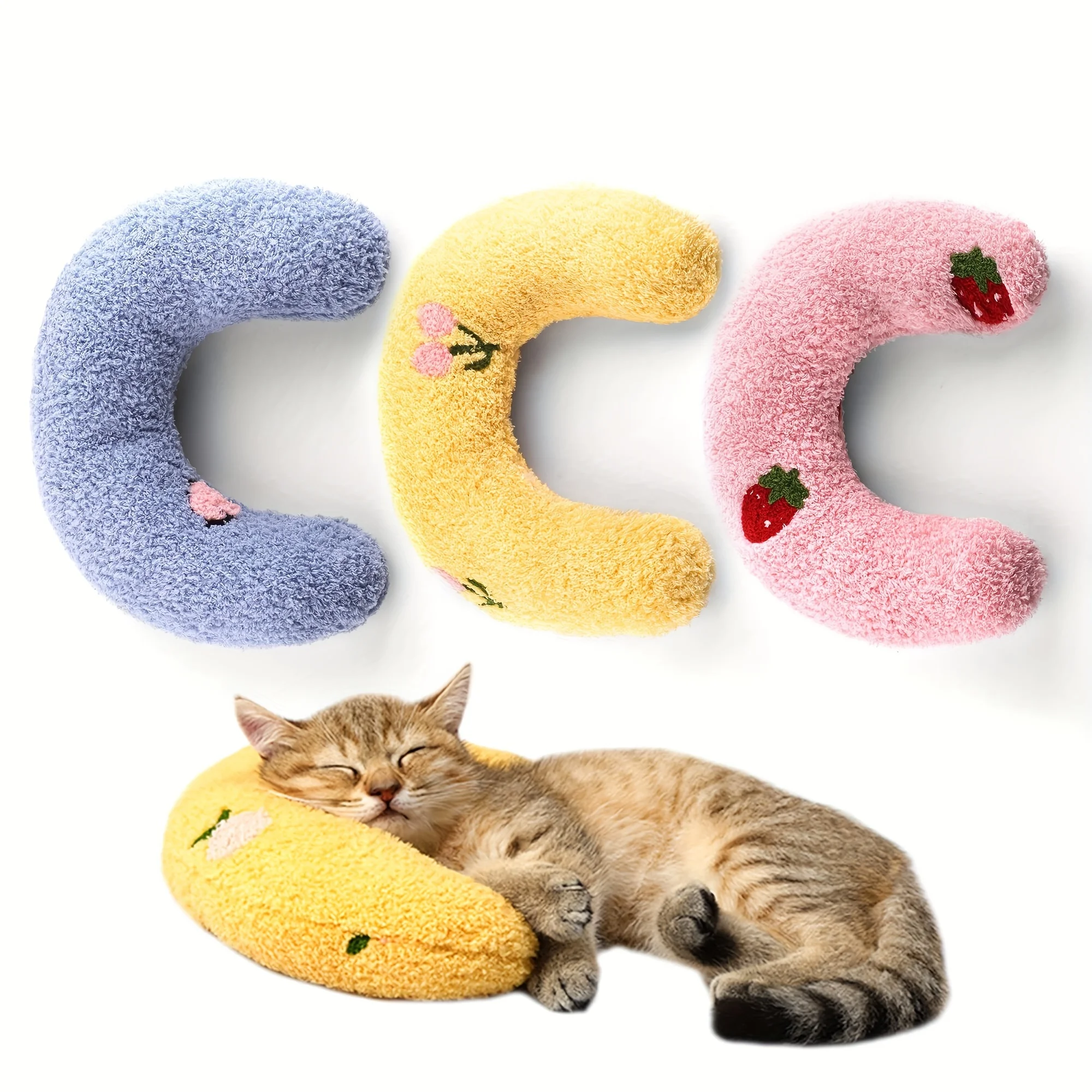 almofada lua para gatos de pelúcia