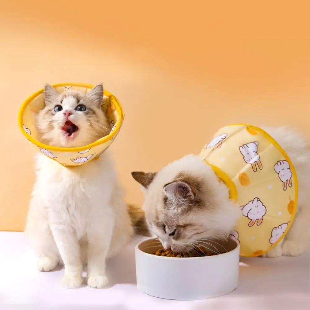 Coleira Protetora para Gatos de Pano Ajustável Pós-Cirurgia - Imagem 2