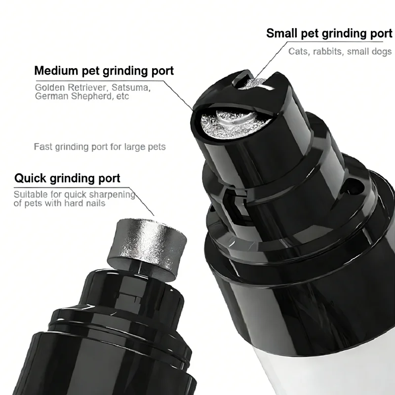 Cortador de Unhas Elétrico para Cães e Gatos Pequenos a Médios USB Recarregável - Image 3