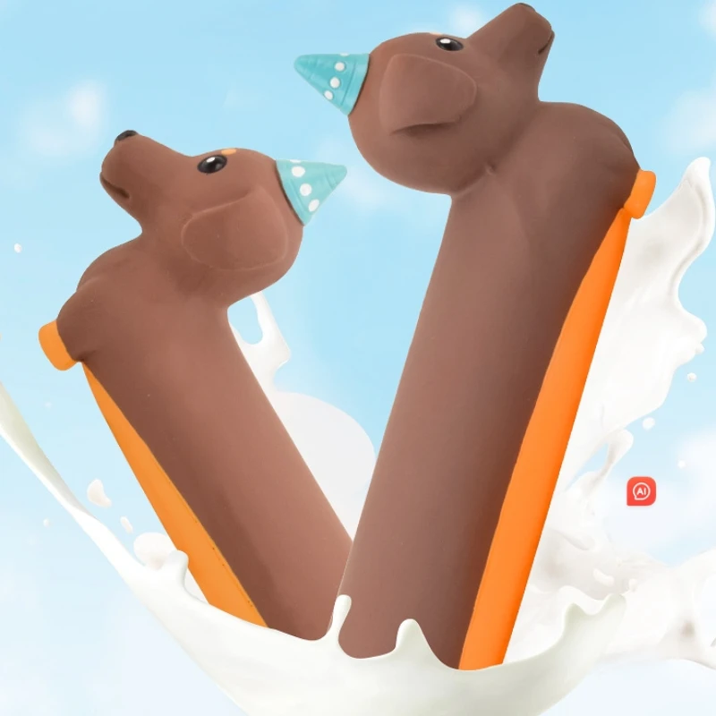 Brinquedo de Silicone para Cães Dachshund com Som e Resistente à Mordida - Imagem 6
