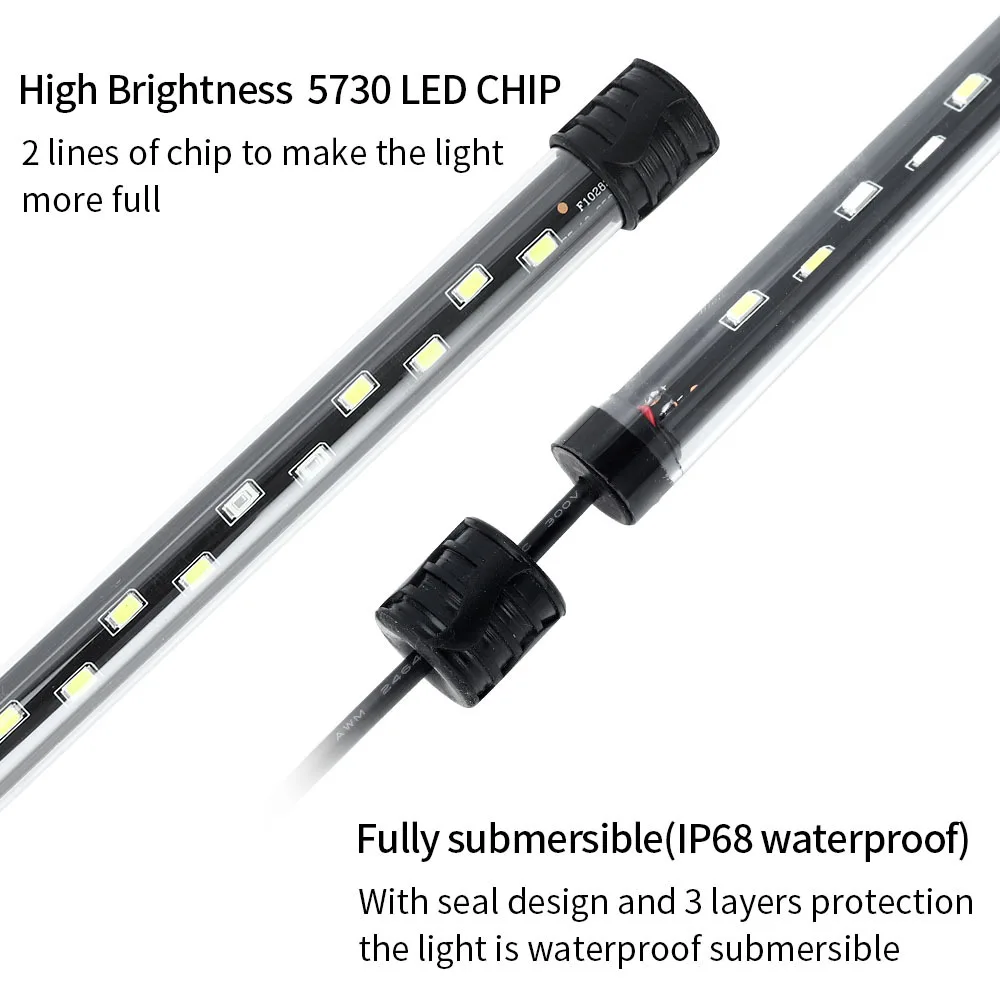 Luminária LED para Aquário 90-260V com Clipe e Modos de Luz - Imagem 3