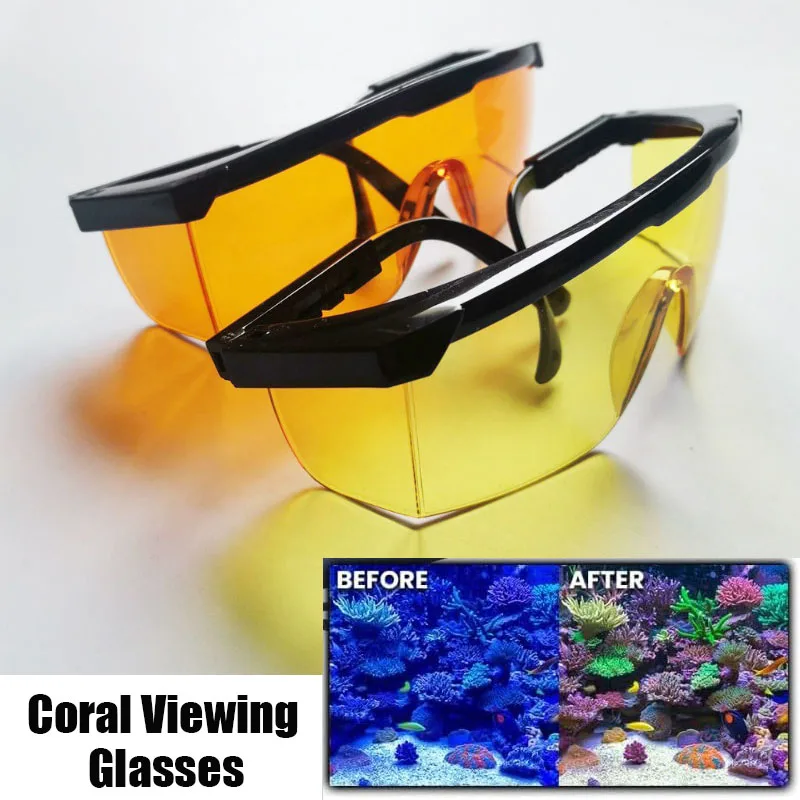 óculos de visualização de coral para aquário