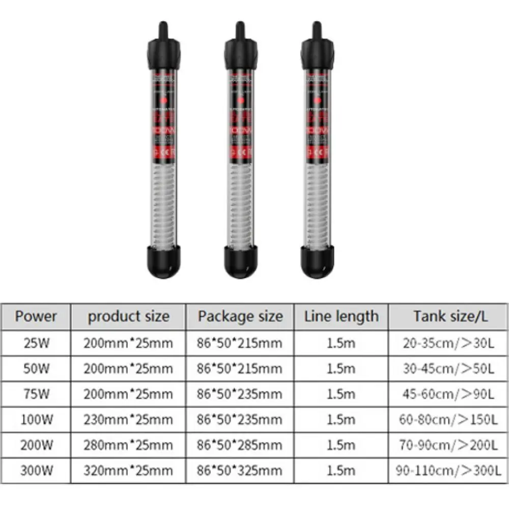 Aquecedor de Aquário Submersível para Peixes com Termostato Ajustável - Imagem 5