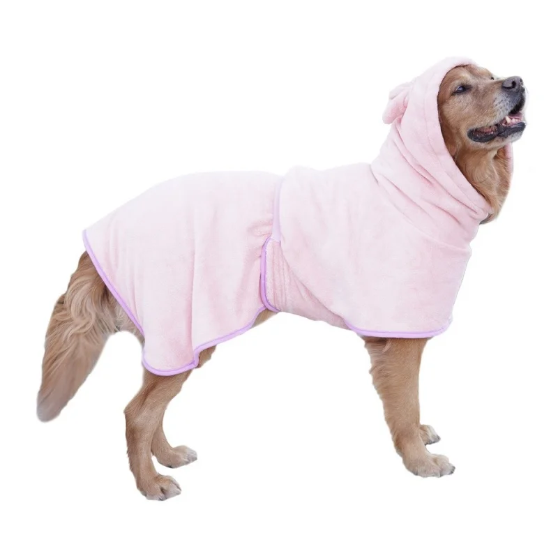 Roupão de Banho para Cães e Gatos de Microfibra Super Absorvente - Imagem 2