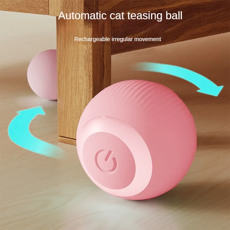 Brinquedo Bola Interativa para Gatos Recarregável USB Automática - Imagem 3