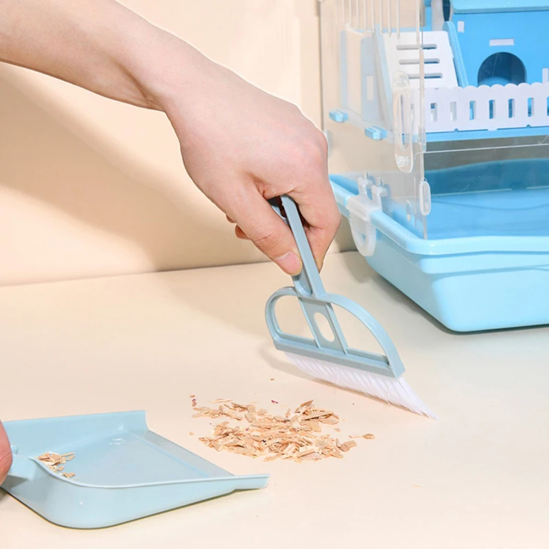 Mini Pá e Vassoura para Gaiola de Hamster Plástico de 19 cm - Imagem 6