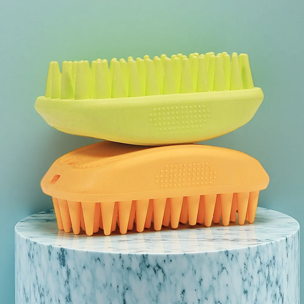 escova de banho de silicone para cães e gatos
