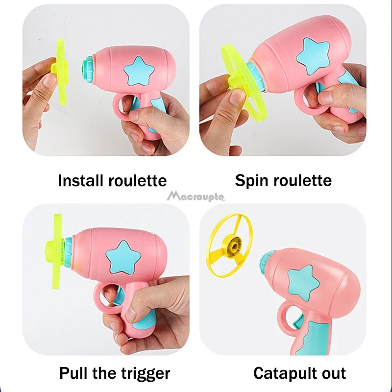 Lançador de Mini Disco Voador para Gatos de ABS com 4 Discos Inclusos - Imagem 4