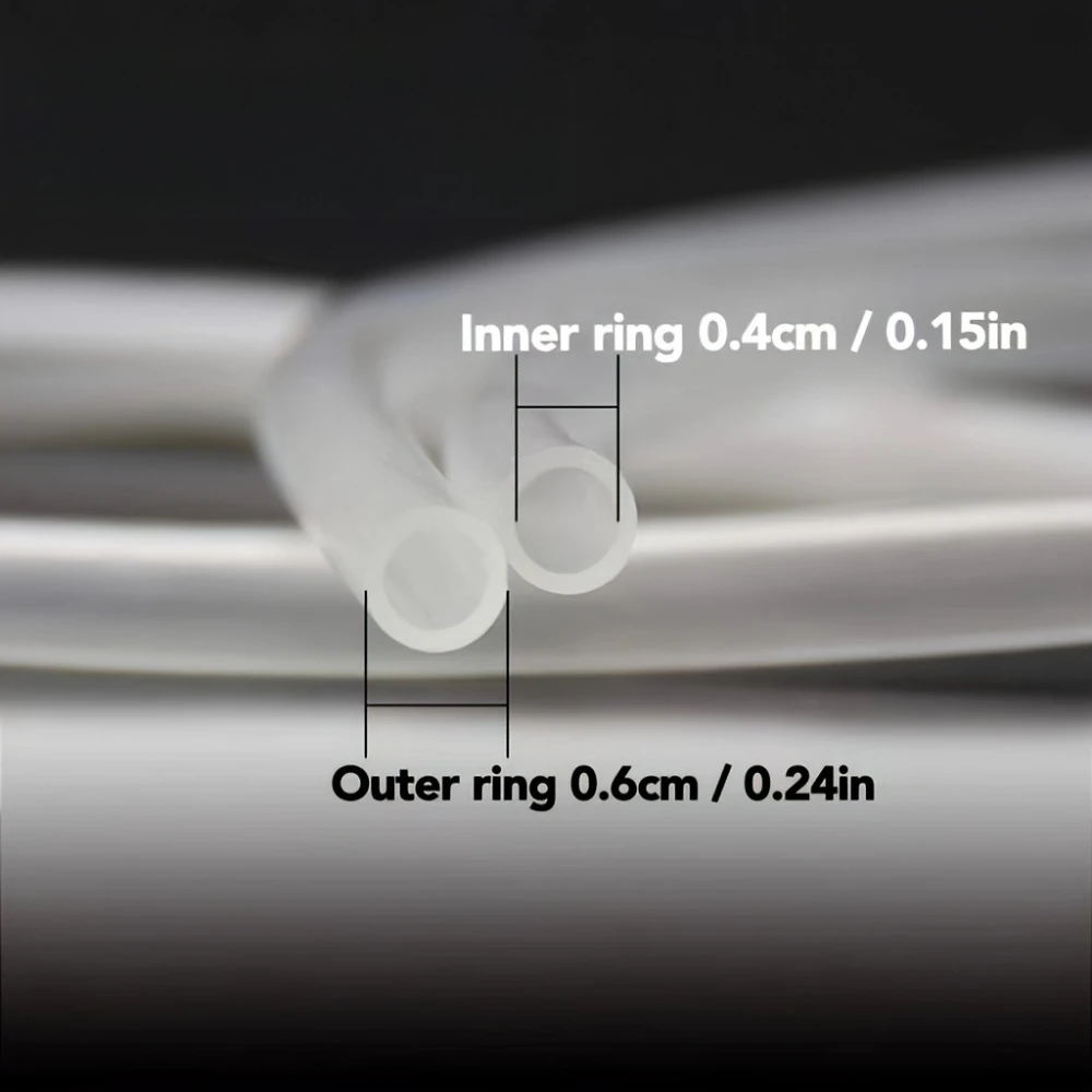 Tubo de Ar para Aquário Transparente 4x6mm Flexível PVC - Imagem 4