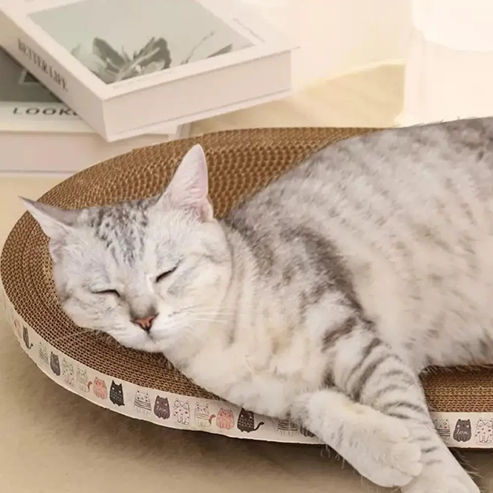 Cama Arranhador Redonda para Gatos de Papelão Ondulado Durável - Image 5