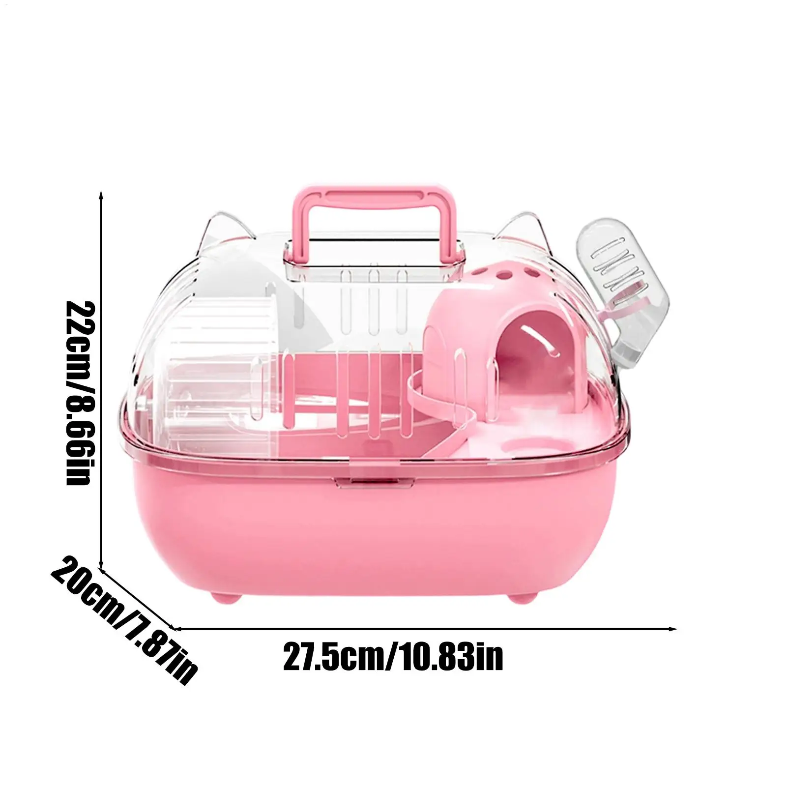 Bolsa de Transporte para Hamster com Tampa Transparente - Imagem 6