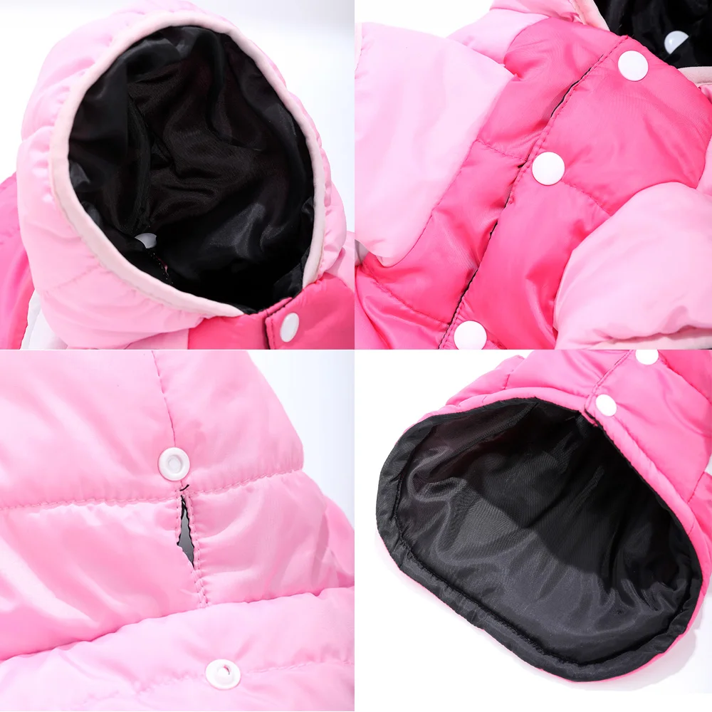 Casaco Hoodie para Cães e Gatos de Poliéster com Capuz para Inverno - Imagem 4