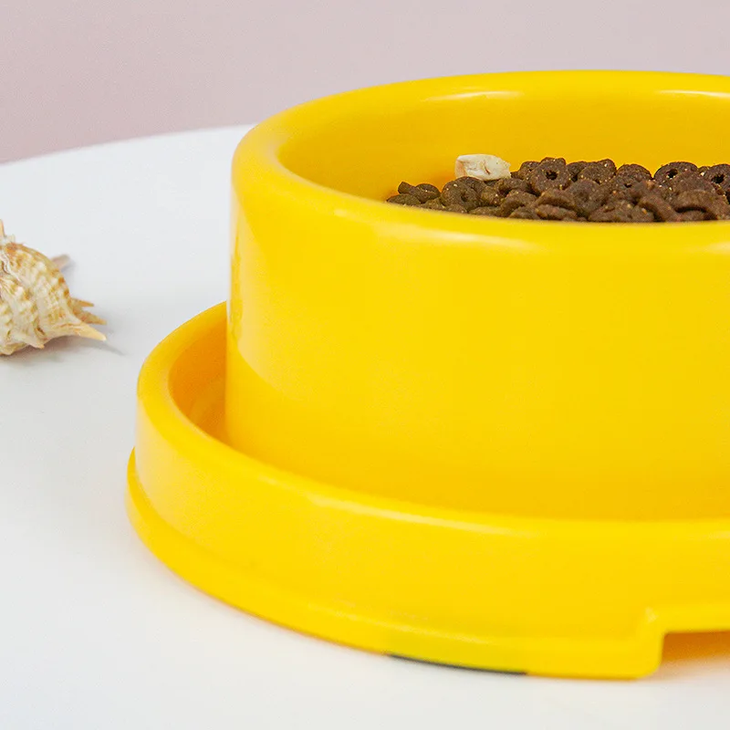 Comedouro Fixo para Cães e Gatos Redondo Antiderrapante - Imagem 3
