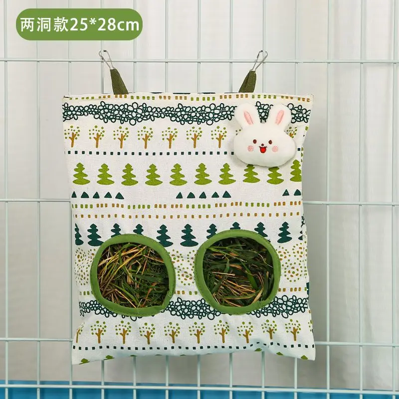 Saco de Feno para Coelhos e Porquinhos-da-Índia com 3 Buracos - Imagem 6