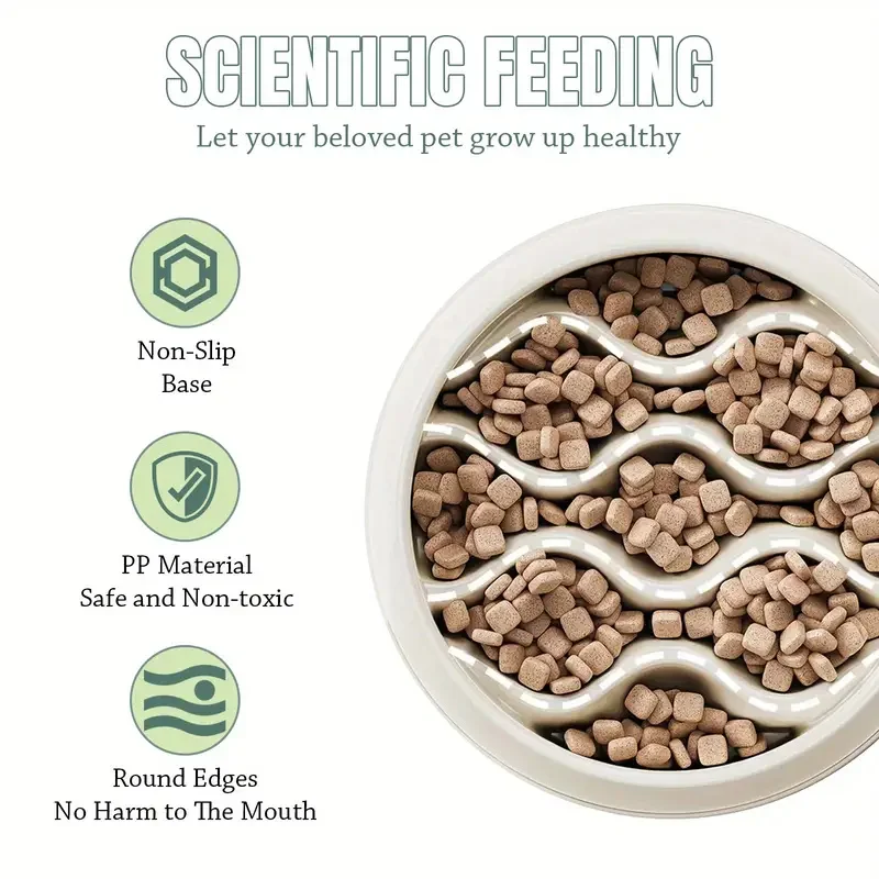 Tigela de Alimentação Lenta para Cães e Gatos Antiderramamento - Imagem 2