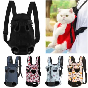 mochila de transporte ajustável para cães e gatos