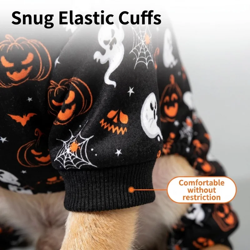 Pijama de Halloween para Cães de Poliéster com Estampa Divertida - Imagem 3