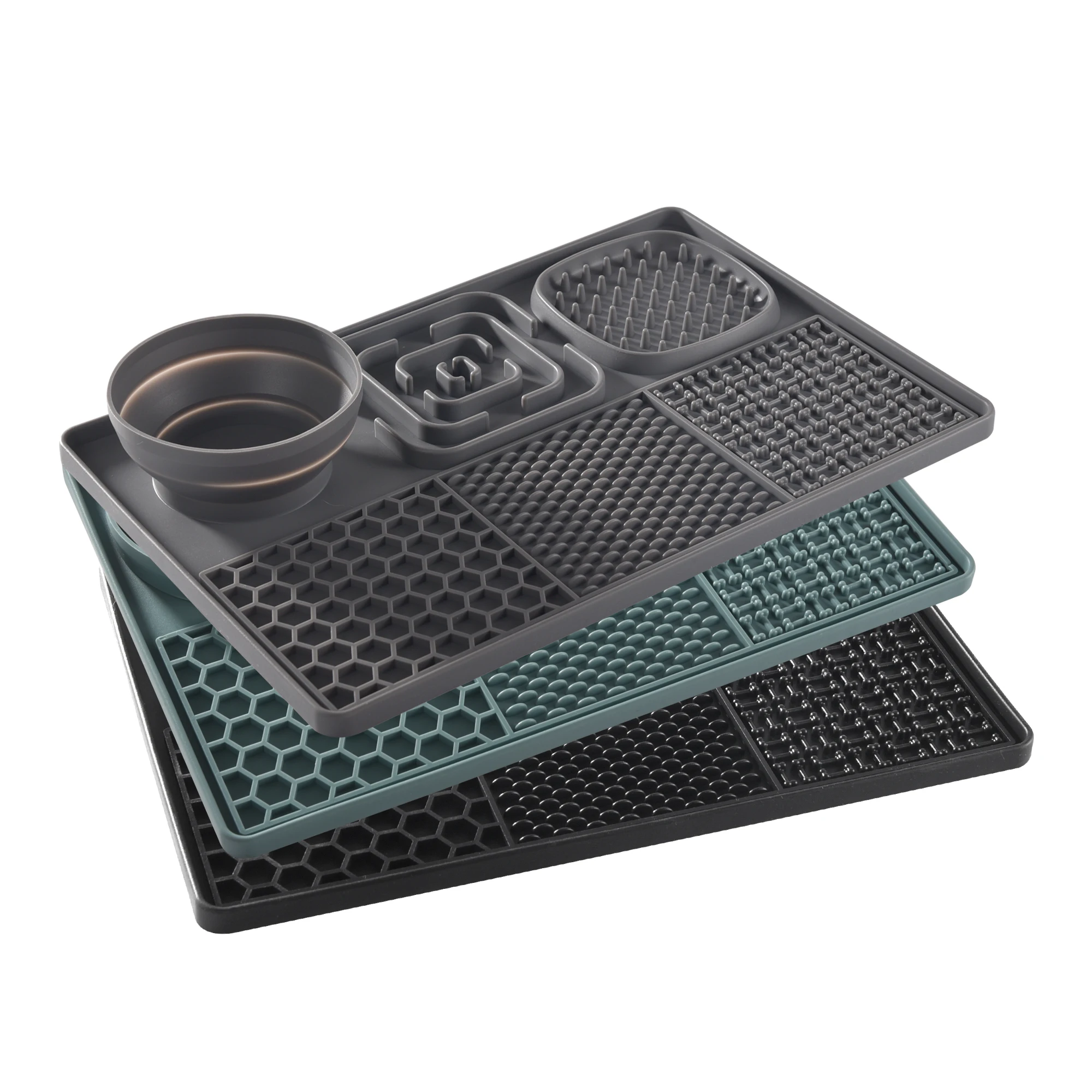 tapete lento de silicone para cães