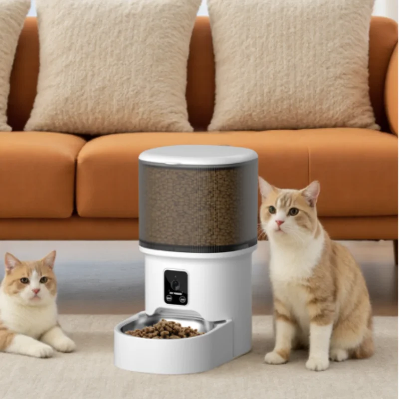 Alimentador Automático para Cães e Gatos 4L com WiFi e Controle de Porção - Image 5