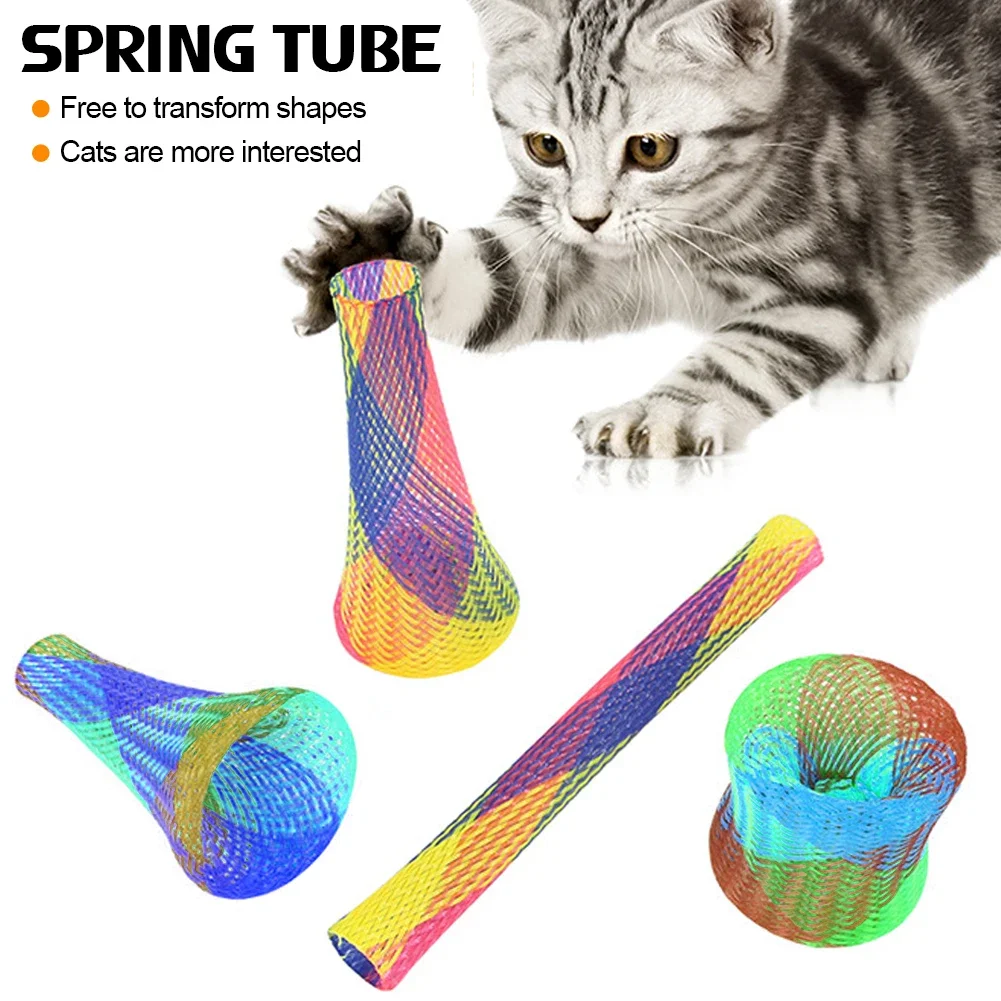 Brinquedo Mola para Gatos com 10 Peças Coloridas - Imagem 2